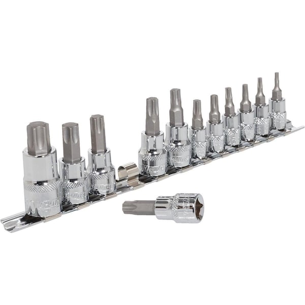 Channellock 1/4 In., 3/8 In., 1/2 In. Drive 6-Point Torx Bit Socket Set 12-Piece 371106 - main